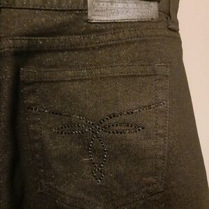 Lauren Jeans Co. Ralph Lauren Black Sparkle Modern Slim Jeans‎ Womens